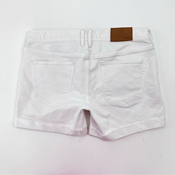 Madewell White Jean Shorts Size 26 Shortie - Picture 3 of 6